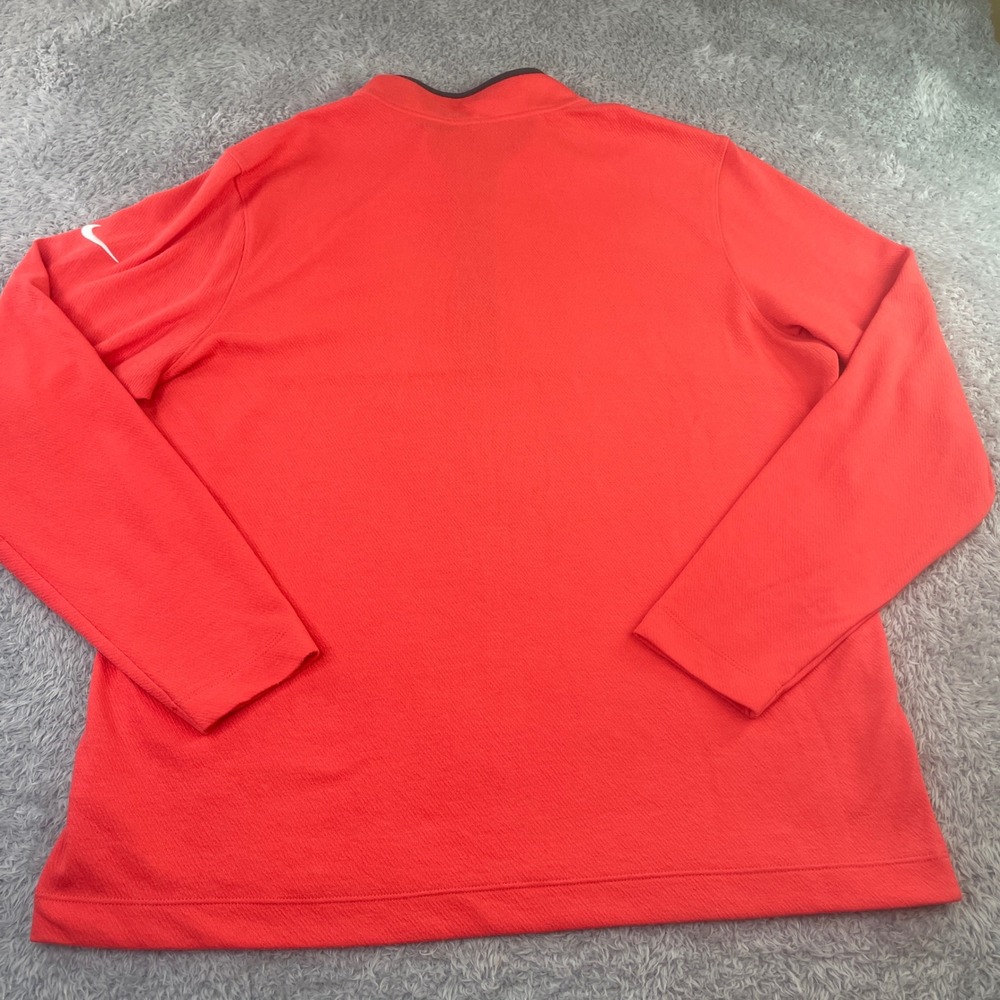 Nike Pullover Mens XL Coral Orange Dri-FIT 1/4 Zip Golf Training DJ5474-850 - Picture 4 of 6